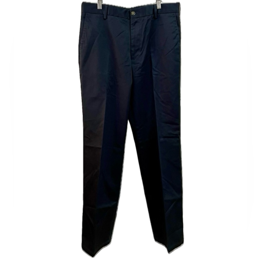 Dockers dark navy blue khakis trousers 100% cotton pants 32” W x 34” Inseam